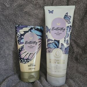 Bath And Body Works Butterfly Creamy Body Scrub Creamy Body Wash